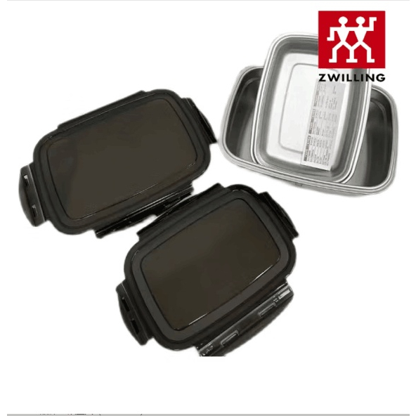 Zwilling304不鏽鋼保鮮盒密封食品級冰箱專用水果真空儲存盒