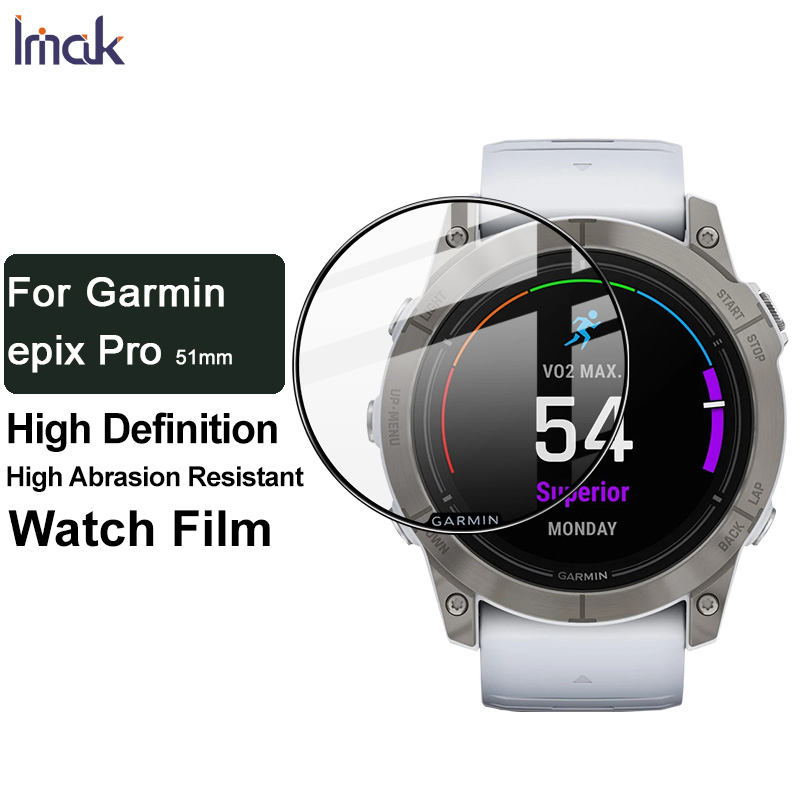 Imak 佳明 Garmin Epix Pro 51mm 軟膜TPU 手錶屏幕保護膜全覆蓋軟膜高清屏幕保護膜