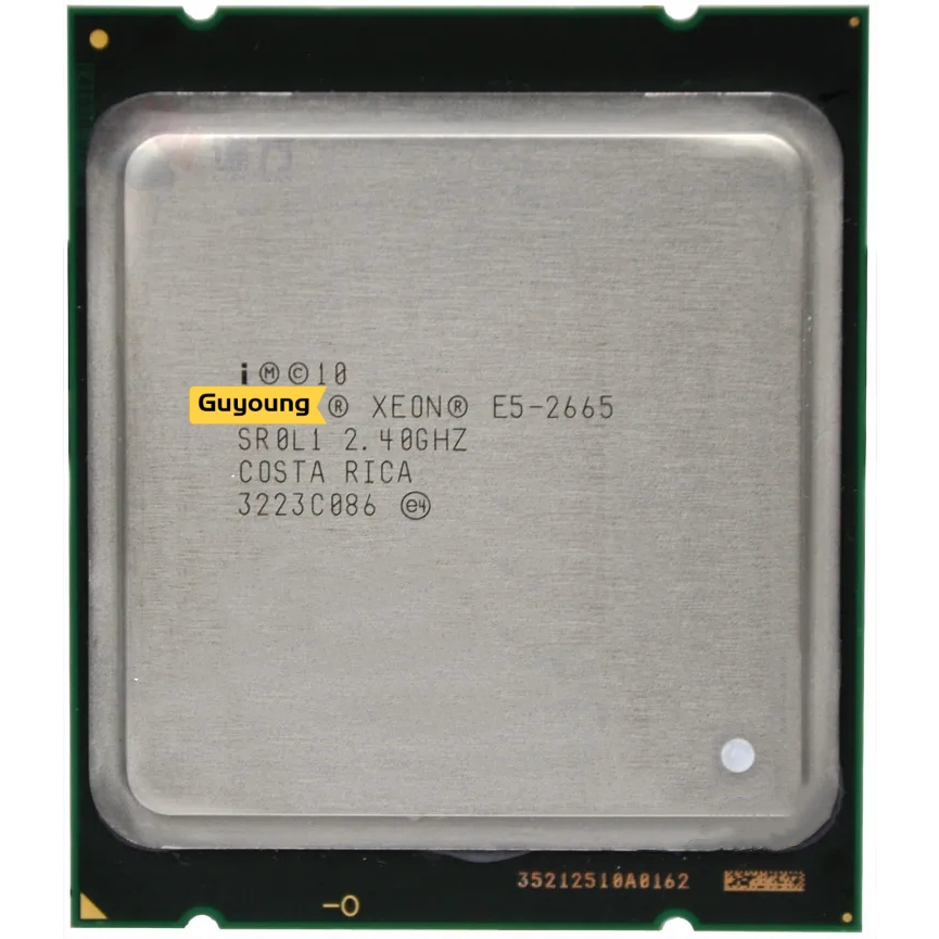 Yzx 至強 E5 2665 E5-2665 E52665 115W SR0L1 20M 2.4 GHz 8 核 CPU