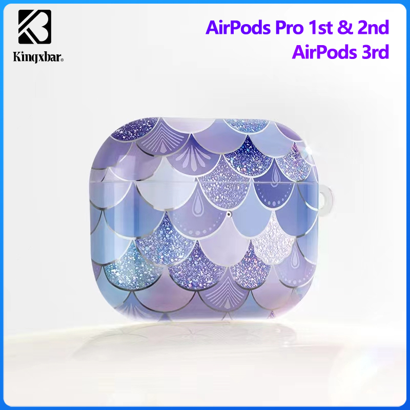 Kingxbar 金締斯 愛麗系列 適用 AirPods 3代/AirPods Pro 1-2代 耳機保護殼 可愛閃光