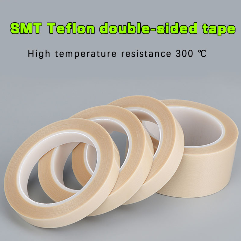 特氟龍膠布雙面膠40mm,50mm寬,白色玻璃纖維鐵氟龍膠帶貼元件不殘留可反覆使用耐高溫300度*&amp;&amp;&amp;