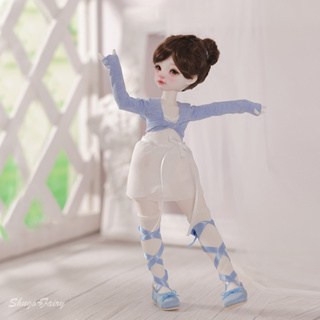 Shuga仙女桃子1/6 BJD娃娃Lilliella身體美麗芭蕾舞女演員女孩面部特色少年感樹脂關節娃娃