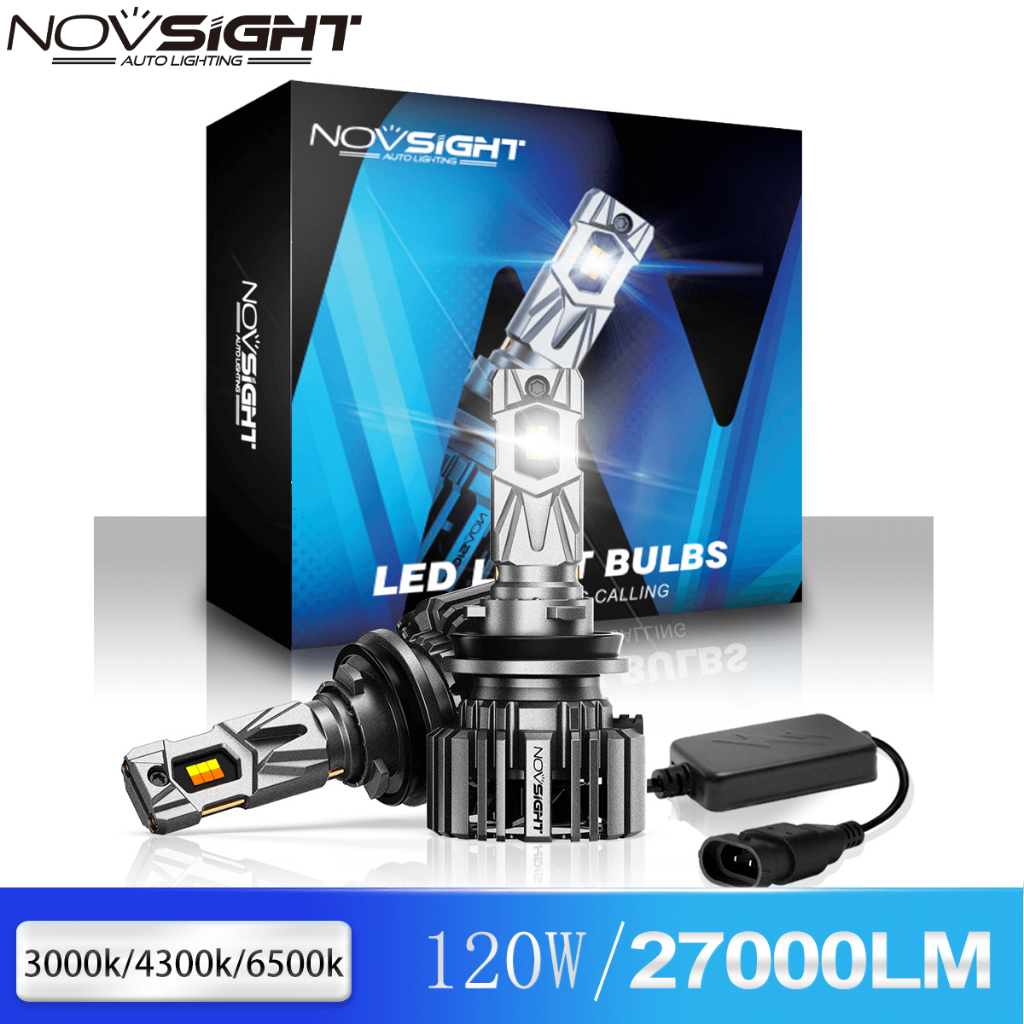 Novsight N73T H11 三色可切換LED汽車大燈 27000lm 6500k 超亮LED霧燈 H8 H9 1