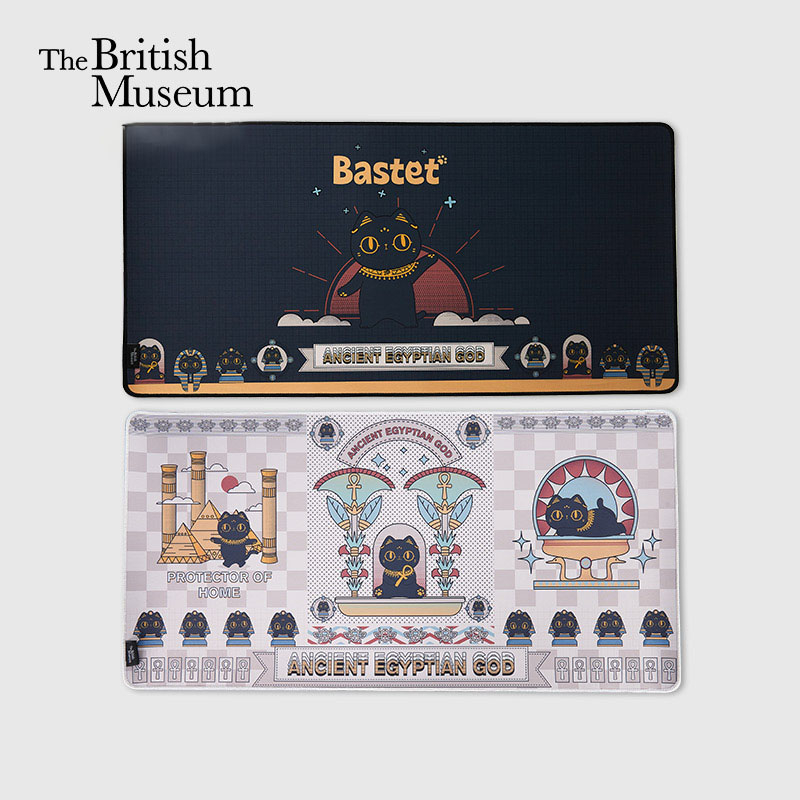 大英博物館安德森貓和她的朋友們巴斯特萌貓超大滑鼠墊送生日禮物~Oz