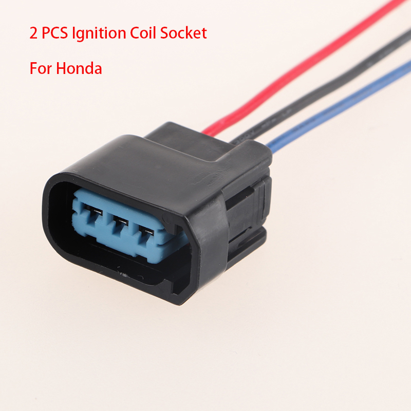 HONDA 2 件裝 6189-0728 適用於本田雅閣奧德賽 CRV 思域點火線圈插座連接器插頭 3 針線束