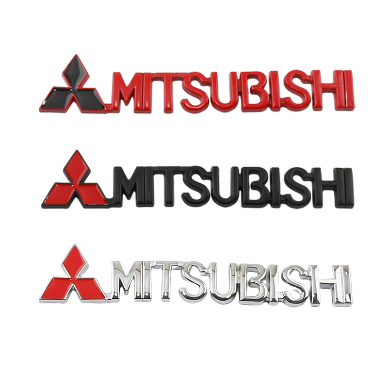 MITSUBISHI 1 ✿ 三菱金屬三菱 3D 汽車車身側擋泥板後行李箱標誌徽章貼紙貼花