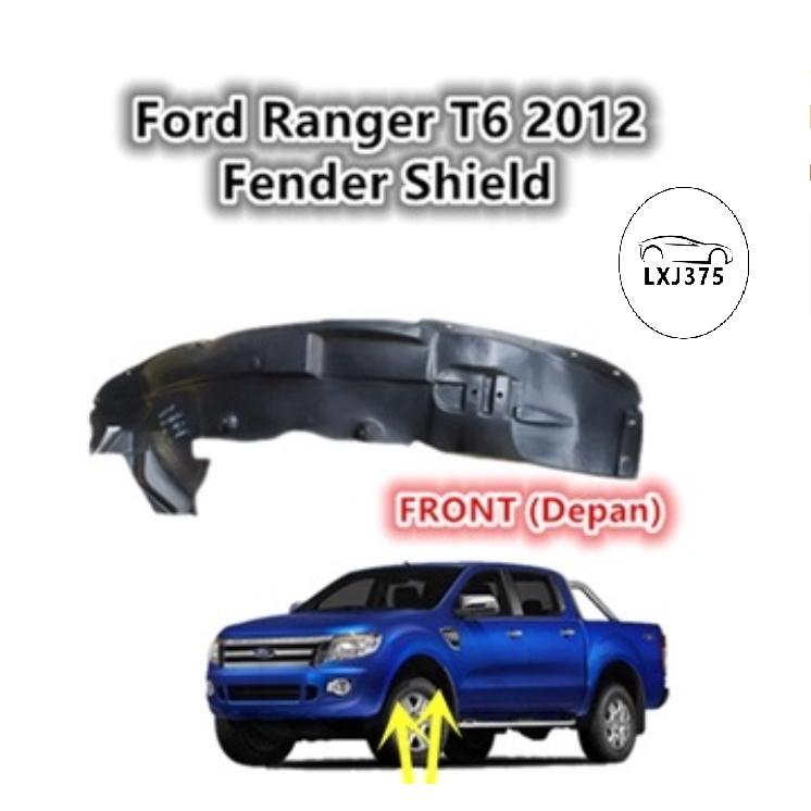 擋泥板前驅動器擋泥板內襯內板塑料護罩適用於福特 RANGER 2012 2013 2014 2015