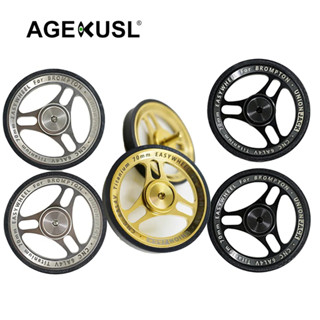 AGEKUSL 自行車易行輪 70mm Union Jack 鈦合金超輕陽極氧化車輪適用於小布 Cline 折疊自行車