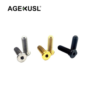 Agekusl M6x22mm 小布自行車易行輪鈦螺絲平頭原裝升級鈦合金易行輪螺絲