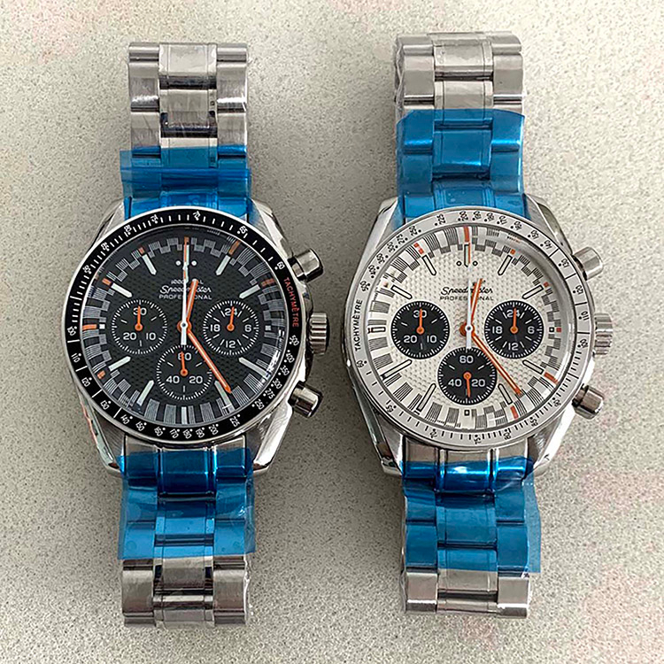 石英手錶新款改裝石英男士手錶礦物玻璃不銹鋼錶殼配備日本 VK63 機芯帶 S 標誌