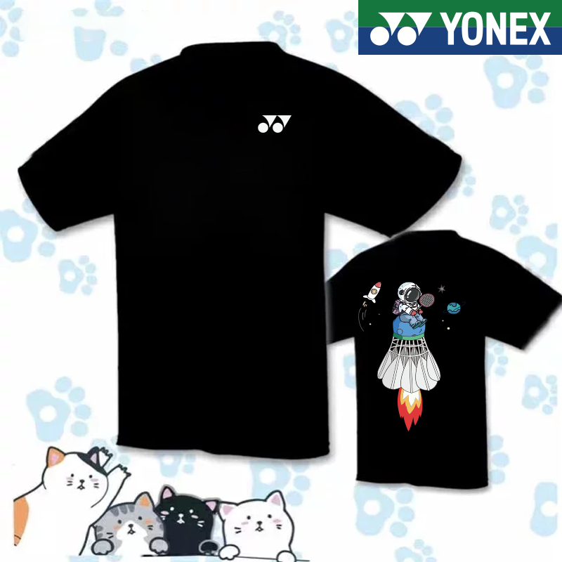 Yonex 新款羽毛球 T 恤乒乓球球衣國家隊比賽球衣男女通用速乾透氣龍球衣運動訓練服透氣比賽 T 恤