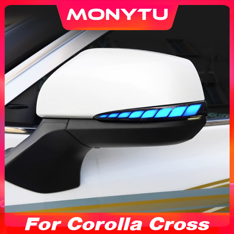 適用於豐田卡羅拉 Cross 2021 2022 2023 2024 LED 動態轉向信號燈後視鏡指示燈外部零件汽車改裝