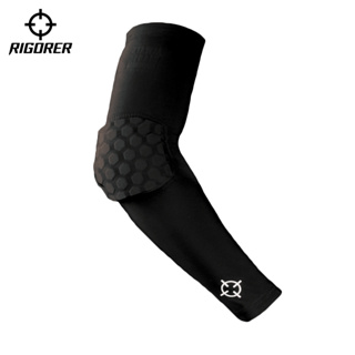 Rigorer 蜂窩防撞護肘籃球護肘高密度彈性透氣壓縮臂袖運動彈力 DH-600102