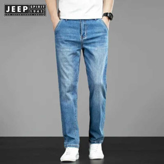 JEEP SPIRIT 1941 ESTD 男士牛仔褲直筒寬鬆寬鬆百搭休閒帥氣商務