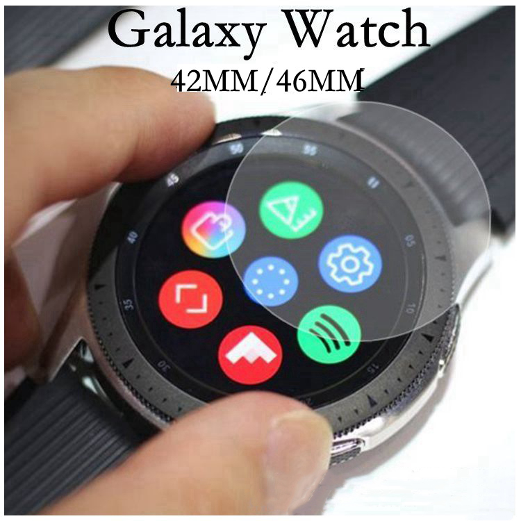 SAMSUNG 2 件裝智能手錶屏幕保護膜適用於三星 Galaxy SM-R800 SM-R810 圓形鋼化玻璃保護膜
