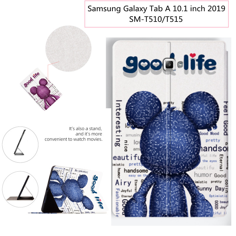 SAMSUNG 三星 Galaxy Tab A 10.1 英寸 2019 SM T510 T515 平板電腦磁性保護套支