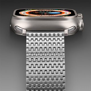米蘭尼斯錶帶 適用蘋果手錶 Apple Watch Ultra 49mm iwatch全系列 41 44 45mm迴環鏈
