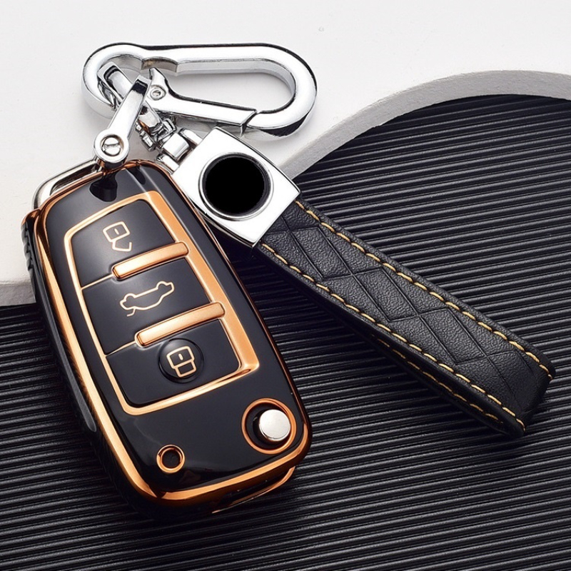 奧迪A3 A4 A5 A6 A7 A8 RS4 RS5 TT S5 S6 S8 Q3 Q5 Q7鑰匙圈鑰匙扣車鑰匙盒蓋
