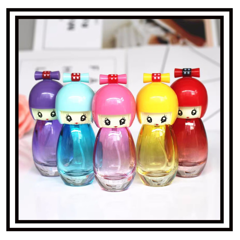 20ML彩色娃娃香水瓶 空瓶 香水分裝瓶空瓶 噴霧瓶 便攜可愛小瓶子