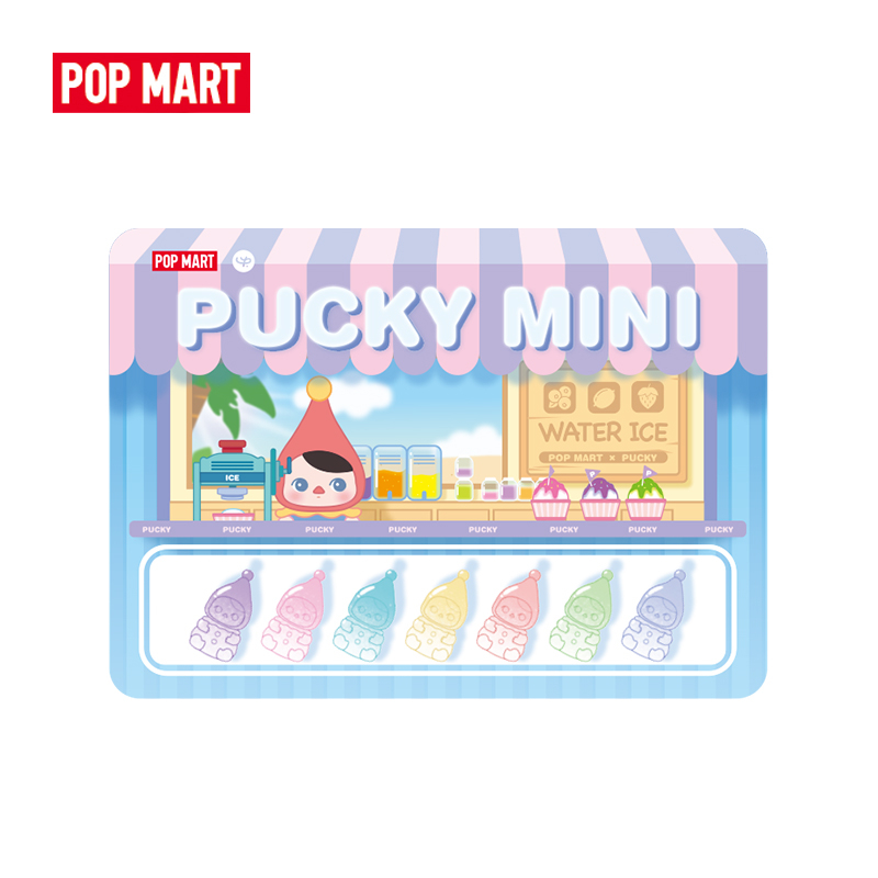 POPMART泡泡瑪特 POPSHOT PUCKY MINI公仔 夏日刨冰系列套裝道具玩具創意禮物盲盒