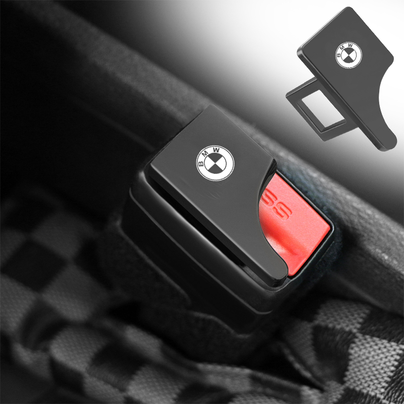 BMW 1 件裝高品質汽車安全帶鎖塞汽車安全帶鎖扣汽車標誌適用於寶馬 E61 E90 E82 E70 E71 E87 E