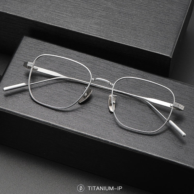 超輕 9g 純鈦眼鏡框復古日本手工光學鏡框眼鏡時尚小眼鏡 80809