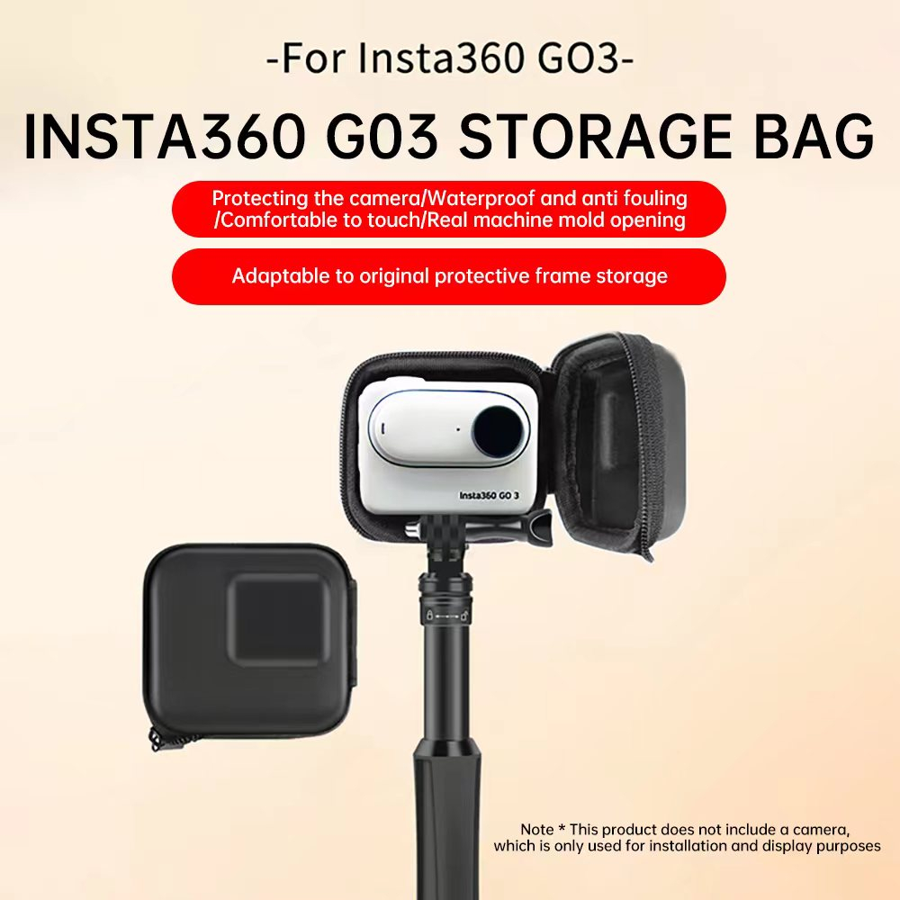 適用於insta360 GO 3運動相機配件便攜半開收納包配件運動相機