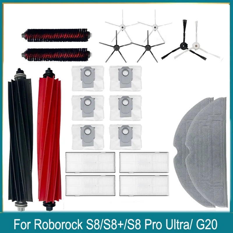 Roborock S8 / S8+ / S8 Pro S8 Pro Ultra Spare Parts 吸塵器滾刷 HE