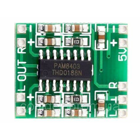 超微型數字功放板2*3W D類 PAM8403功放板 高效2.5～5V 可USB供電