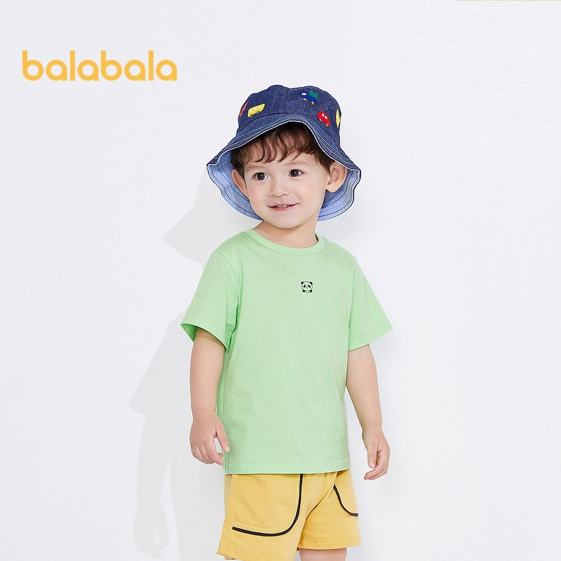 balabala 男童短袖t恤兒童夏裝純棉打底衫潮流時尚