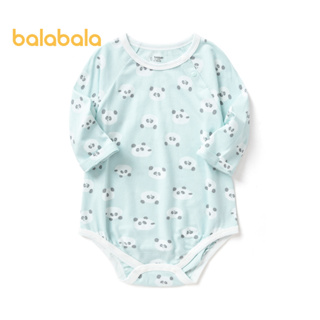 balabala 新生兒衣服嬰兒睡衣嬰兒連體睡衣2023夏季純棉一個月可愛