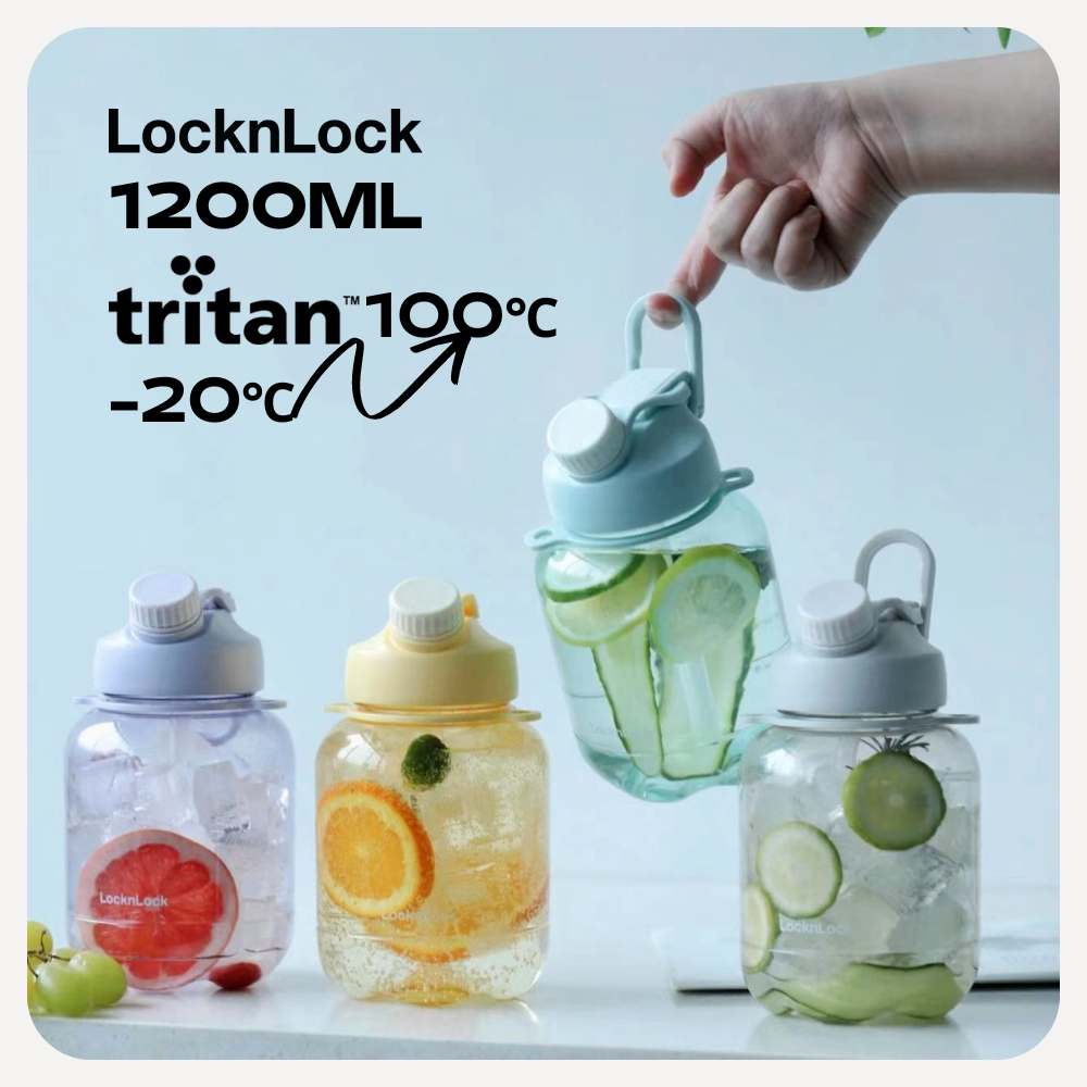 【現貨 免運】LocknLock  樂扣樂扣Tritan大肚杯 1200ML  母嬰材質 直飲 吸管