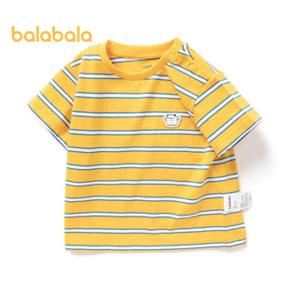 balabala 嬰兒短袖 T 恤男嬰上衣襯衫夏季棉質柔軟舒適可愛