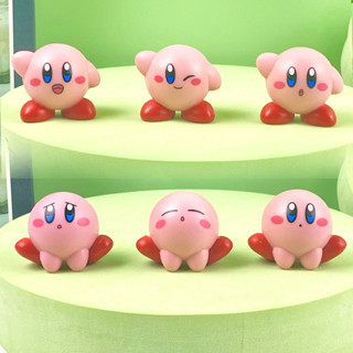 現貨 6款整套 3cm 任天堂遊戲 星之卡比 Kirby 柯比 可愛卡哇伊卡通Q版蛋糕裝飾公仔人偶模型玩具娃娃生日禮物