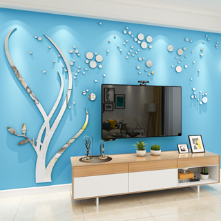 【DAORUI】北歐風格創意亞克力3D立體牆貼客廳電視背景牆個性貼紙家居裝飾