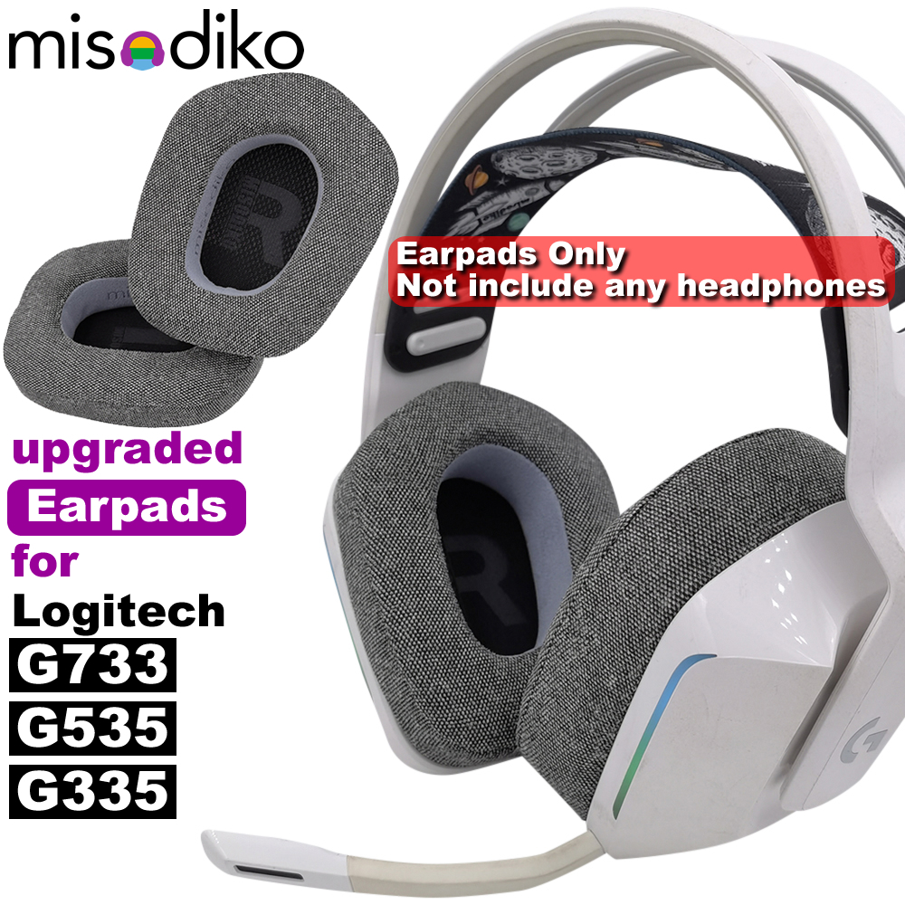Misodiko 升級耳墊更換適用於羅技 G335、G535、G733 遊戲耳機