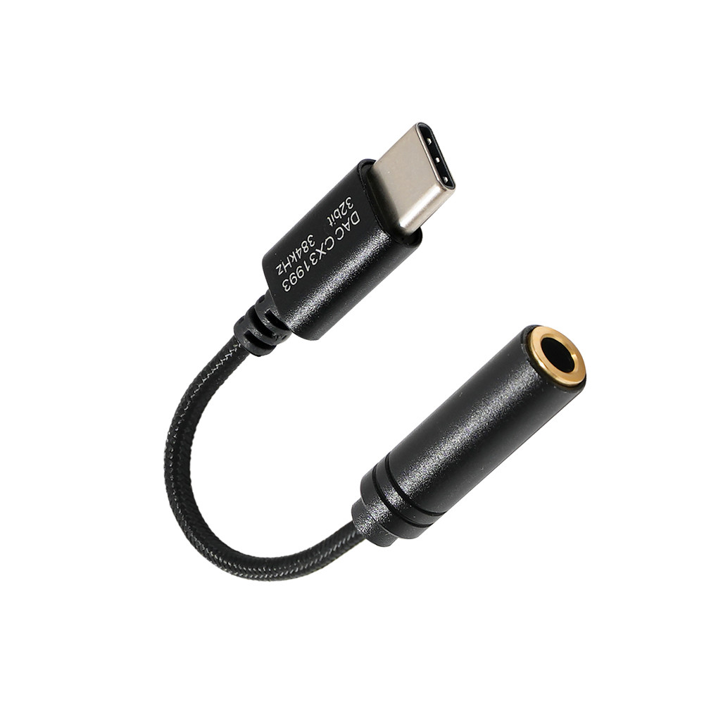 1 件錐形 CX31993 RealTek ALC5686 3.5 毫米轉 USB C 型耳塞 DAC 電纜耳機放大器藍