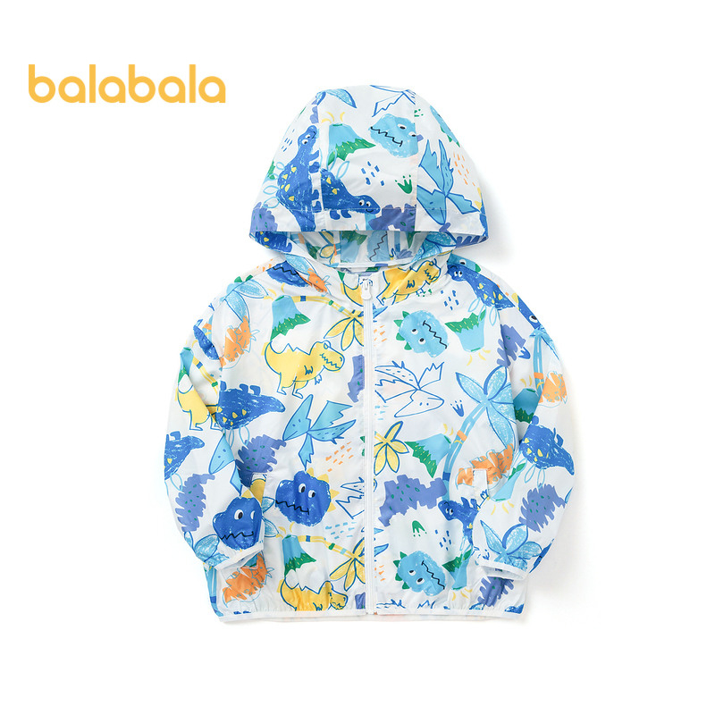 balabala 女童大衣兒童衣服上衣防曬衣男童童年夏季薄款時尚防紫外線