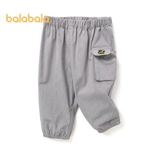 balabala 嬰兒長褲嬰兒長褲男孩工作服夏季外套時尚酷寬鬆時尚可愛