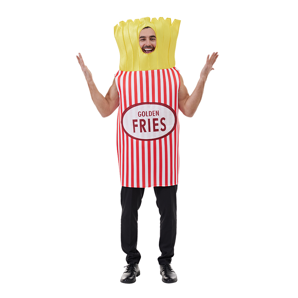 萬聖節成人麥當勞薯條服裝情侶派對遊戲搞笑美食角色扮演服裝男女舞台表演花式新奇吉祥物服裝道具