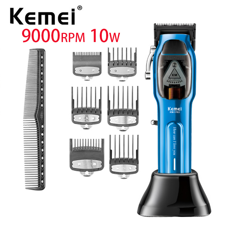 KEMEI 科美專業理髮器理髮器無繩理髮器電動理髮機強力磁性電機 9000RPM 10W