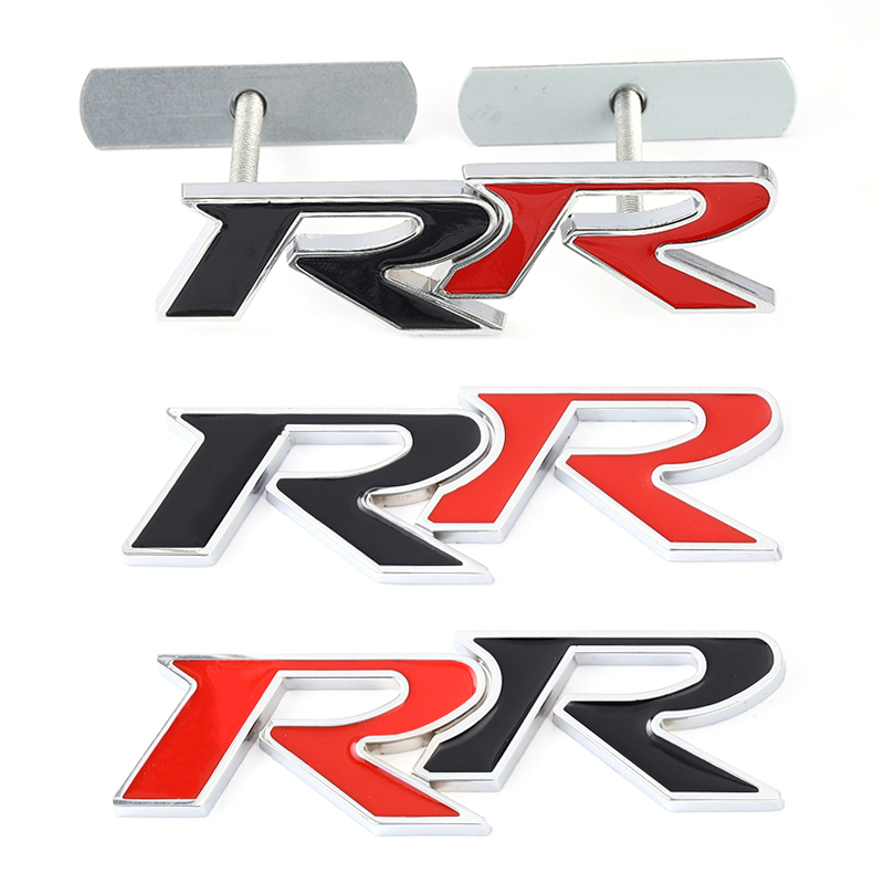 HONDA 適用於本田 RR 思域 Mugen Accord Crv City Hrv 的 3D 金屬 RR 標誌汽車貼