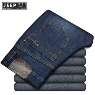 Jeep SPIRIT 1941 ESTD Jeans秋冬厚實保暖寬鬆直筒