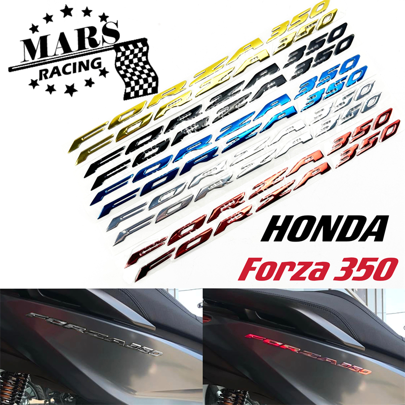 適用HONDA本田  佛沙FORZA350 FORZA 350裝飾貼花貼紙徽章3D貼花凸起油箱車輪油箱貼花標誌車身貼紙