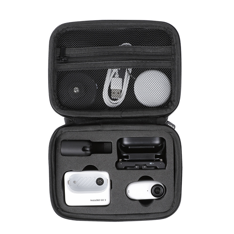 適用於 Insta360 GO 3 運動相機防震 EVA 保護便攜包的便攜式迷你收納袋,適用於Insta360 GO3