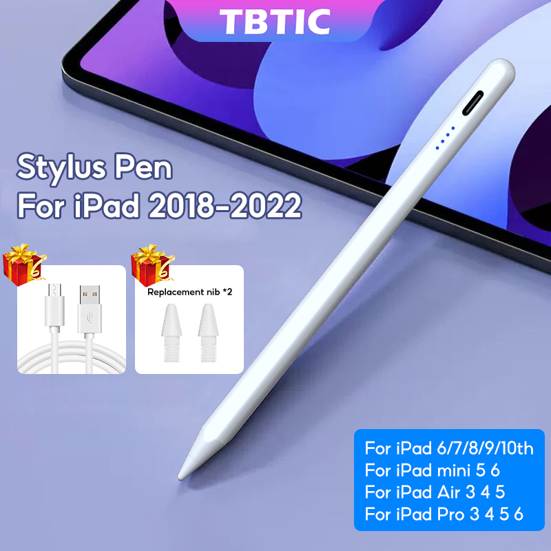 Tbtic 觸控筆適用於 iPad Air 5th 10th Pro 12.9 11 4th 3th 9th 8th 7