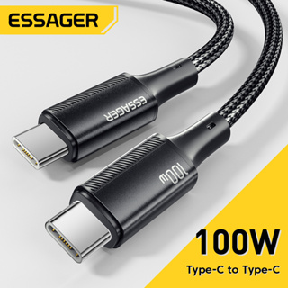 Essager PD 100w Usb C 轉 Usb C 電纜快速充電電纜 Foe Samaung Type C 線