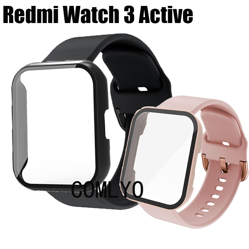 套裝 Redmi Watch 3 Active 錶帶 矽膠 柔軟 運動 紅米手錶3 active 保護殼 保護套 貼膜