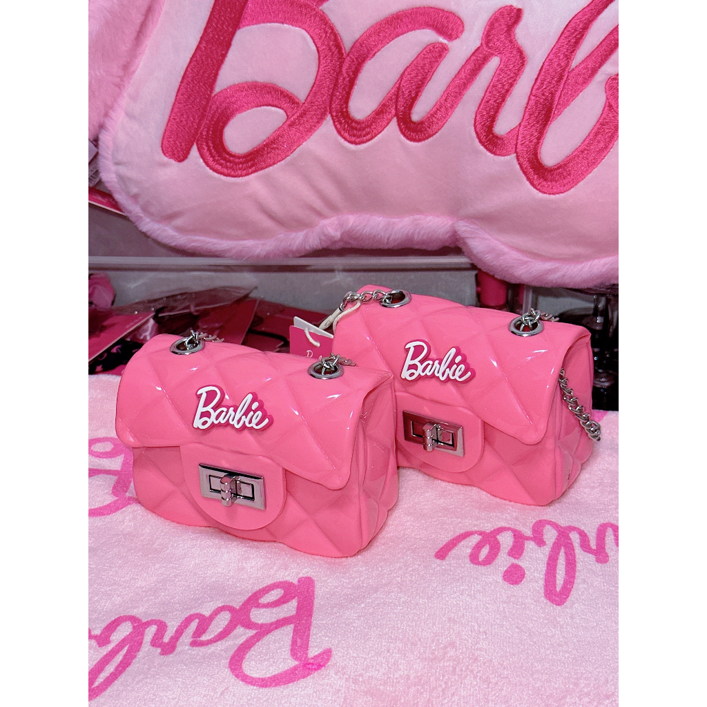 名創優品 芭比系列果凍包粉色玫粉色miniso  pinkbag