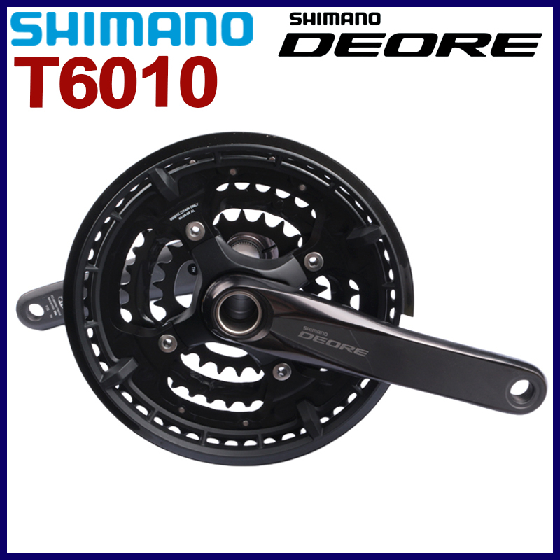 Shimano DEORE 10 速 T6010 曲柄組 170MM 175MM 3x10 速鏈環 48T-36T-26